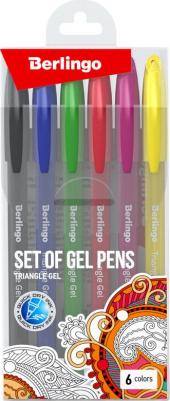 Набор ручек Triangle Gel гелевые 6 цветов – фото 7