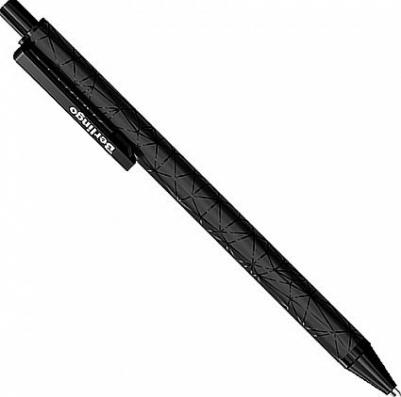 Ручка шариковая автоматическая "DoubleBlack", синяя, 0,7 мм, игольчатый стержень – фото 7