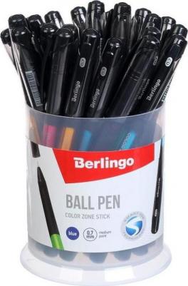 Ручка шариковая Color Zone stick, синяя, 0,7 мм, 1 шт – фото 3