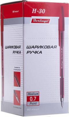 Ручка шариковая "H-30", красная, 0,7 мм – фото 3
