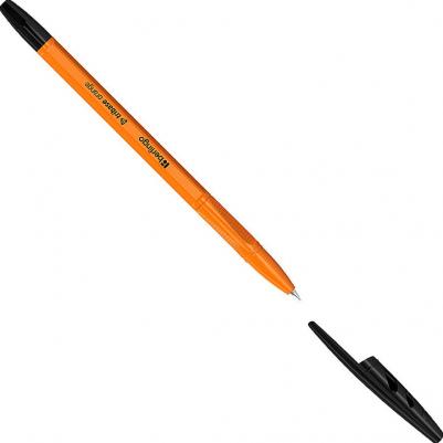 Ручка шариковая "Tribase Orange", черная, 0,7 мм