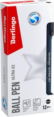 Ручка Ultra X2 шариковая черная 0.7мм – фото 1