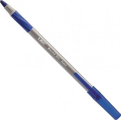 Набор шариковых ручек Раунд Стик Экзакт синих – фото 7
