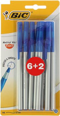 Набор шариковых ручек Round Stic Exact 6+2 шт. Синий, Блистер – фото 14