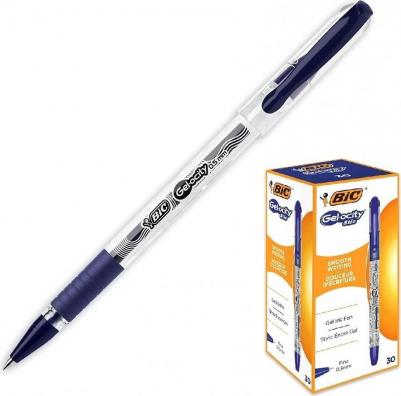 Ручка гелевая Gel-Ocity Stic Коробка х30 синий – фото 7