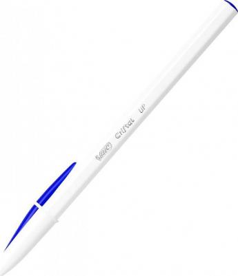 Ручка шариковая "Cristal UP", СИНЯЯ, корпус белый, узел 1,2 мм, линия письма 0,35 мм, 949879 – фото 1