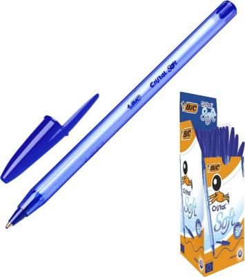 Ручка шариковая масляная "Cristal Soft", СИНЯЯ, корпус тонированный, узел 1,2 мм, линия 0,35 мм, 951434 – фото 11