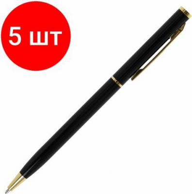 Ручка бизнес-класса шариковая "Slim Black", корпус черный, узел 1 мм, линия письма 0,7 мм, синяя, 141402 – фото 13