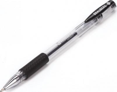 Ручка гелевая с грипом "Number One", ЧЕРНАЯ, узел 0,5 мм, линия письма 0,35 мм, 141194 – фото 2