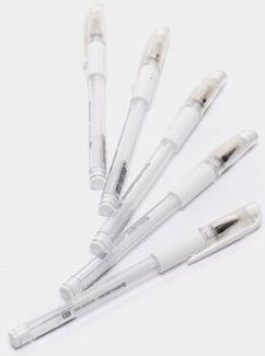 Ручка гелевая с грипом White, комплект 12 штук, белая, узел 1мм, линия 0,5мм, 880214 – фото 1