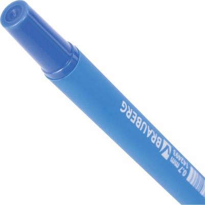 Ручка шариковая "Capital blue", СИНЯЯ, корпус soft-touch голубой, узел 0,7 мм, линия письма 0,35 мм, 142493 – фото 5