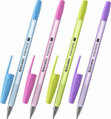 Ручка шариковая M-500 PASTEL, комплект 50 штук, синяя, узел 0,7мм, линия 0,35мм, 880394 – фото 4