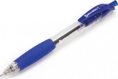 Ручка шариковая масляная автоматическая с грипом "Jet", СИНЯЯ, узел 0,7 мм, линия письма 0,35 мм, 142132 – фото 9