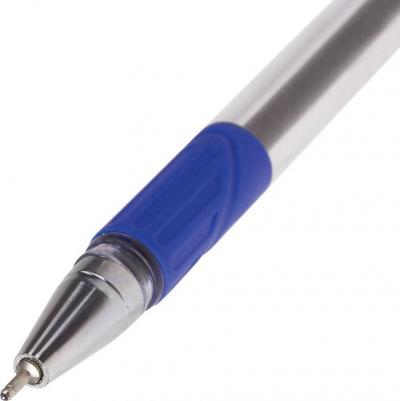 Ручка шариковая масляная с грипом "Max-Oil", СИНЯЯ, игольчатый узел 0,7 мм, линия письма 0,35 мм, 141701 – фото 13
