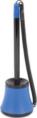 Ручка шариковая настольная масляная "Стенд-Пен №1", СИНЯЯ, корпус черный/красный, линия письма 0,35 мм, 141886 – фото 5