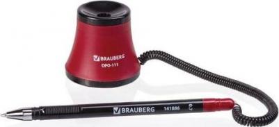 Ручка шариковая настольная масляная "Стенд-Пен №1", СИНЯЯ, корпус черный/красный, линия письма 0,35 мм, 141886 – фото 7