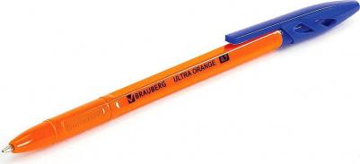 Ручки шариковые "ULTRA ORANGE", СИНИЕ, НАБОР 10 штук, корпус оранжевый, узел 0,7 мм, 143571 – фото 7