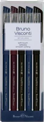 Набор из 5-ти ручек, шариковые, 0.5 мм, синие, EasyWrite. ORIGINAL, Арт. 20-0048-5