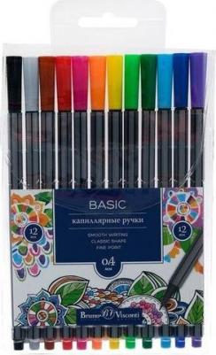 Набор капиллярных ручек "Basic", 0,4 мм, 12 цветов – фото 5