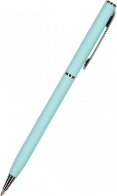 РУЧКА "PALERMO" шариковая АВТОМАТИЧЕСКАЯ НЕЖНО ГОЛУБОЙ МЕТАЛЛИЧЕСКИЙ КОРПУС 0,7 ММ, СИНЯЯ – фото 1