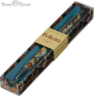 Ручка шариковая автоматическая, 0.7 мм, синяя,, Felicita "фантазия. Кораллы", металлический корпус, в футляре, Арт. 20-0263/16 – фото 1