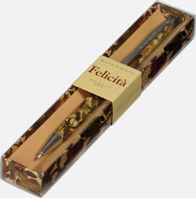 Ручка шариковая автоматическая, 0.7 мм, синяя,, Felicita "тропические фрукты", металлический корпус, в футляре, Арт. 20-0263/14 – фото 1