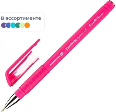 Ручка шариковая EasyWrite Special, узел 0.5 мм, синие чернила, матовый корпус Silk Touch, микс – фото 11