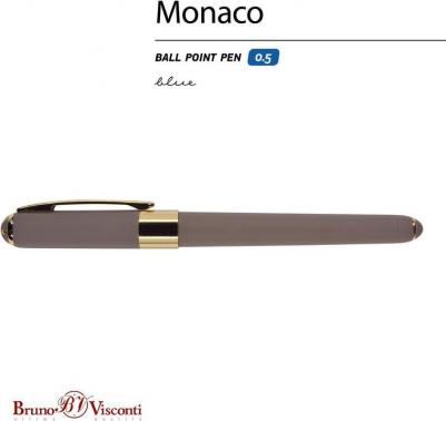 Ручка шариковая неавтоматическая Monaco синяя – фото 1