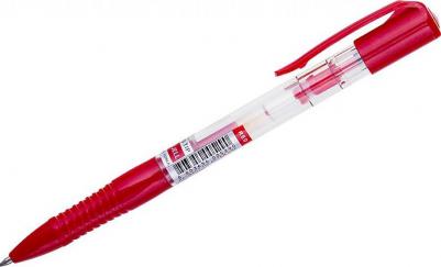 Ручка гелевая автоматическая "Auto Jell" красная, 0.7мм – фото 3