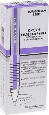Ручка гелевая фиолетовая металлик (HJR-500GSM) – фото 1