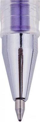 Ручка гелевая фиолетовая металлик (HJR-500GSM) – фото 4