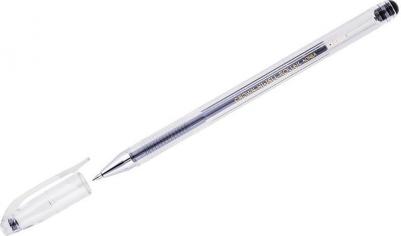 Ручка гелевая "Hi-Jell", ЧЕРНАЯ, корпус прозрачный, узел 0,5 мм, линия письма 0,35 мм, HJR-500B – фото 1