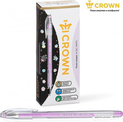 Ручка гелевая "Hi-Jell Pastel", ФИОЛЕТОВАЯ ПАСТЕЛЬ, 0,8 мм, линия письма 0,5 мм, HJR-500P – фото 6