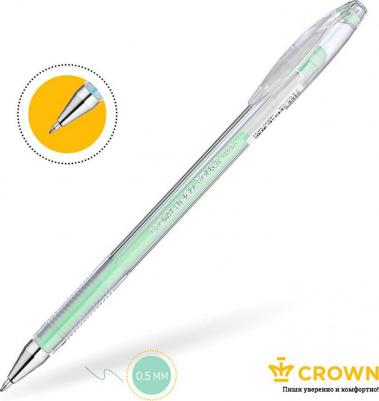 Ручка гелевая "Hi-Jell Pastel", ЗЕЛЕНАЯ ПАСТЕЛЬ, узел 0,8 мм, линия письма 0,5 мм, HJR-500P – фото 13