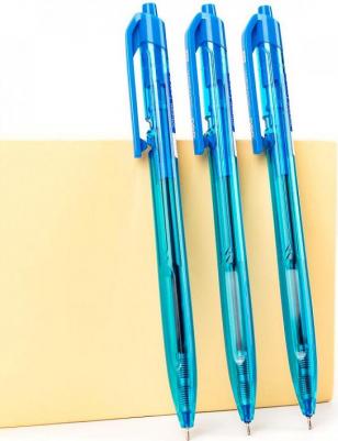 Упаковка ручек шариковых EQ20-BL, авт., 0.7мм, синий, 1шт 12 шт./кор – фото 2