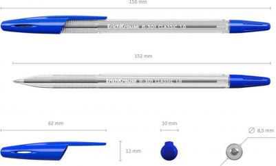Набор ручек шариковых 3 штуки R-301 Classic Stick, узел 1.0 мм, чернила синие – фото 5