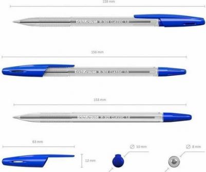 Набор шариковых ручек R-301 Classic пакет, 4шт, 24 уп – фото 1