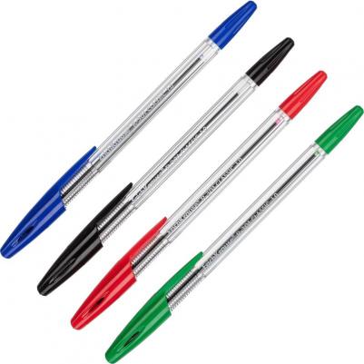 Набор шариковых ручек R-301 Classic Stick 1.0 синяя/черная/красная/зеленая – фото 4
