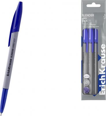 Набор шариковых ручек Slender Stick Grey, Super Glide Technology, цвет чернил синий, 4 шт