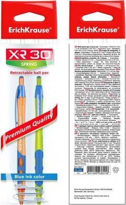 Ручка шариковая автоматическая ® XR-30 Spring, синий в пакете 2 шт – фото 1