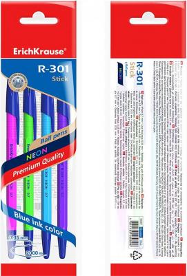 Ручка шариковая R-301 Neon Stick 0,7, цвет чернил синий 4041485580898 – фото 6
