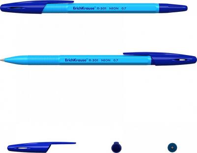 Ручка шариковая "R-301 Neon Stick", 0,7, цвет чернил синий – фото 1