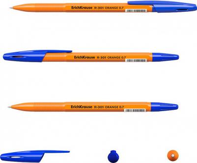 Ручка шариковая R-301 Orange Stick 0,7 мм, цвет чернил синий – фото 4
