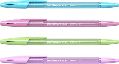 Ручка шариковая ® R-301 Spring Stick 0.7, синий в пакете 4 шт – фото 4