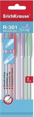 Ручка шариковая ® R-301 Spring Stick 0.7, синий в пакете 4 шт – фото 5