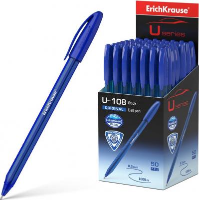 Ручка шариковая U-108 Original Stick 1.0, Ultra Glide Technology, чер/синие 475 – фото 2
