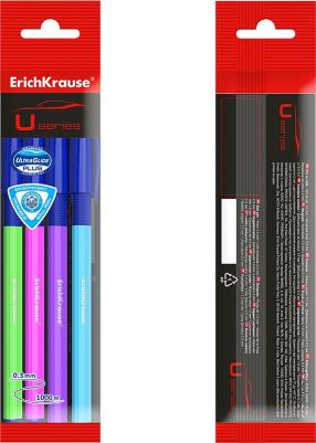 Ручка шариковая "U-109 Neon Stick&Grip", 1,0, Ultra Glide Technology, синий – фото 3