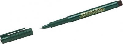 Ручка капиллярная "Finepen 1511", ЧЕРНАЯ, корпус темно-зеленый, линия 0,4 мм, 151199 – фото 13