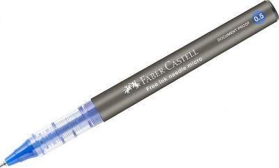 Ручка-роллер "Free Ink Needle", синяя, 0,5 мм, одноразовая – фото 2