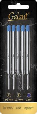 Стержень шариковый тип "Parker", синие, комплект 5 штук, пишущий узел 0,7 мм – фото 1